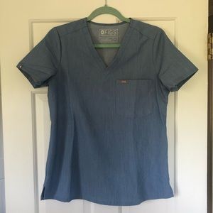 Figs scrub top Catarina limited heather indigo